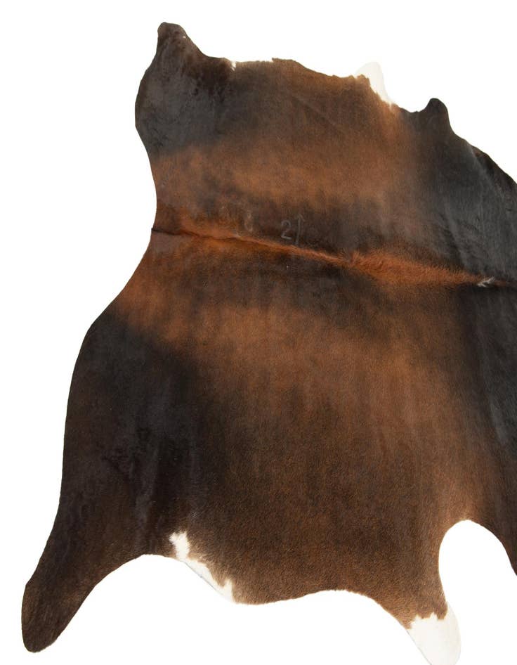 Detail image of  5' 9 x 6' 6 Cowhide Leather Rug