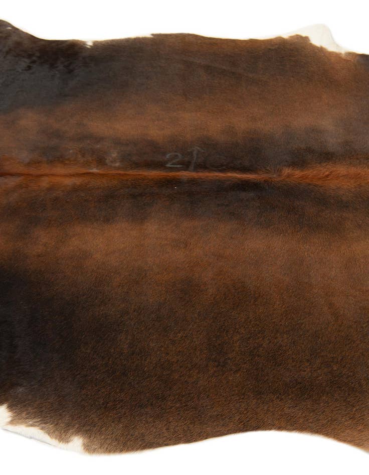 Detail image of  5' 9 x 6' 6 Cowhide Leather Rug
