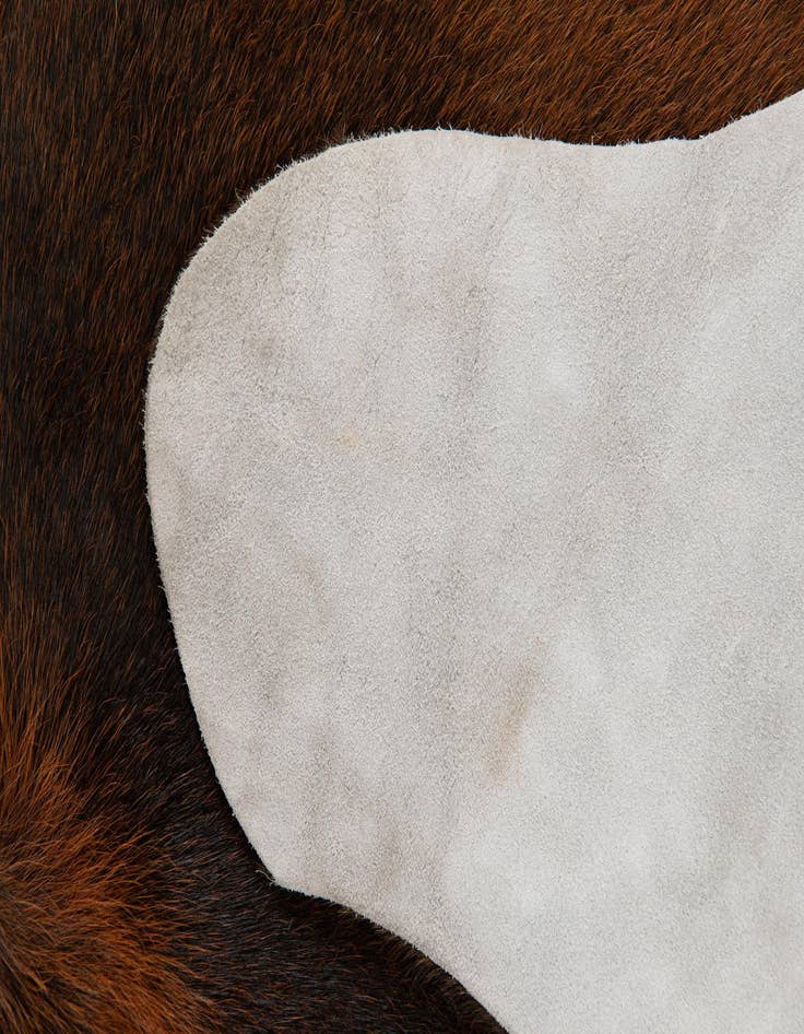 Detail image of  5' 9 x 6' 6 Cowhide Leather Rug