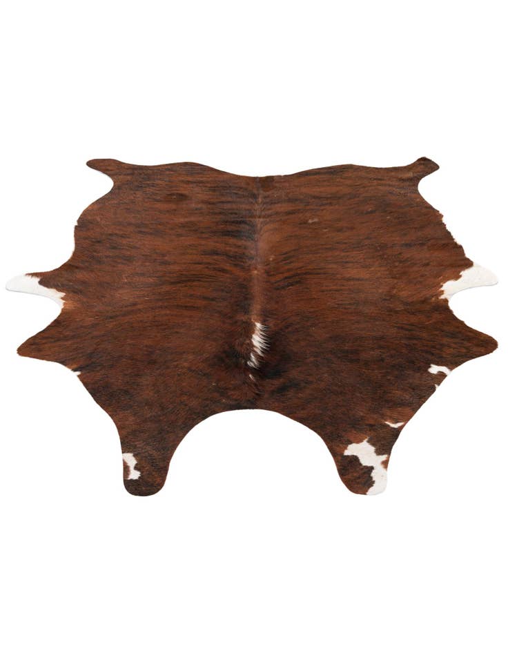 Detail image of  5' 1 x 5' 11 Cowhide Leather Rug