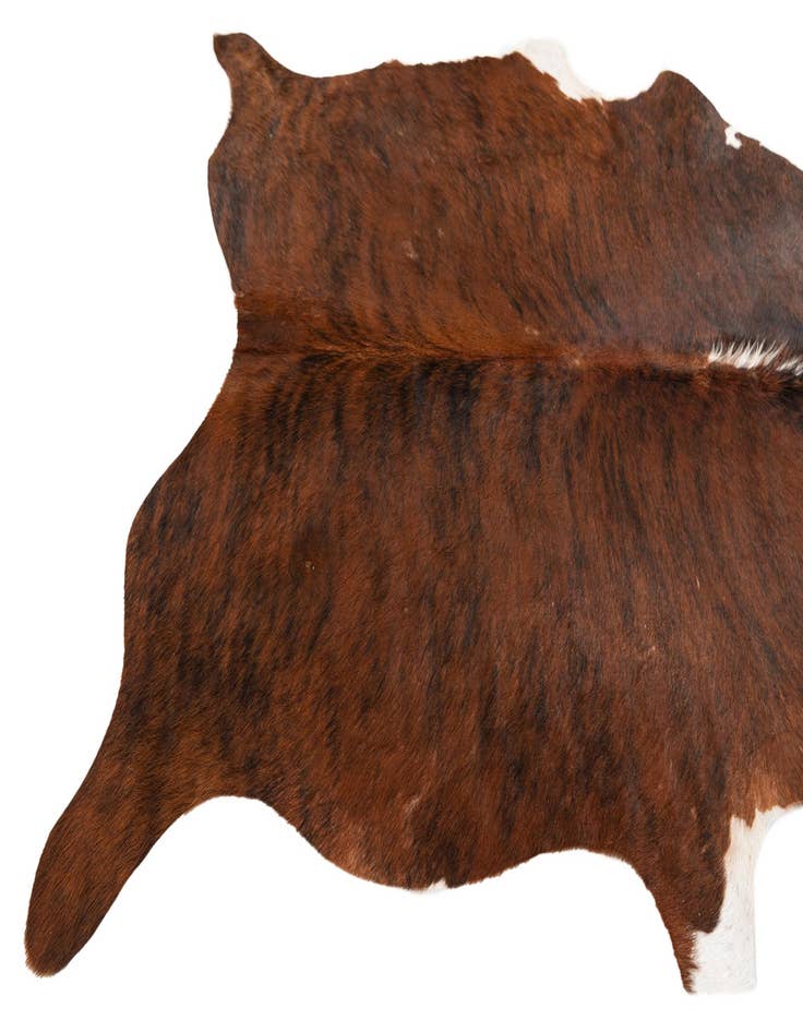 Detail image of  5' 1 x 5' 11 Cowhide Leather Rug