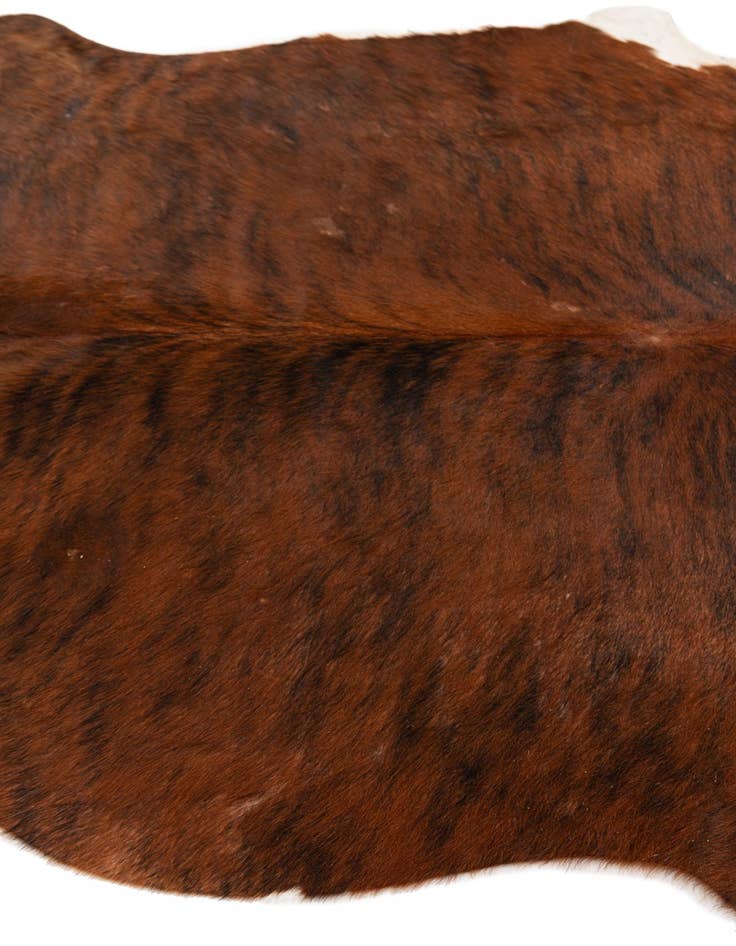 Detail image of  5' 1 x 5' 11 Cowhide Leather Rug