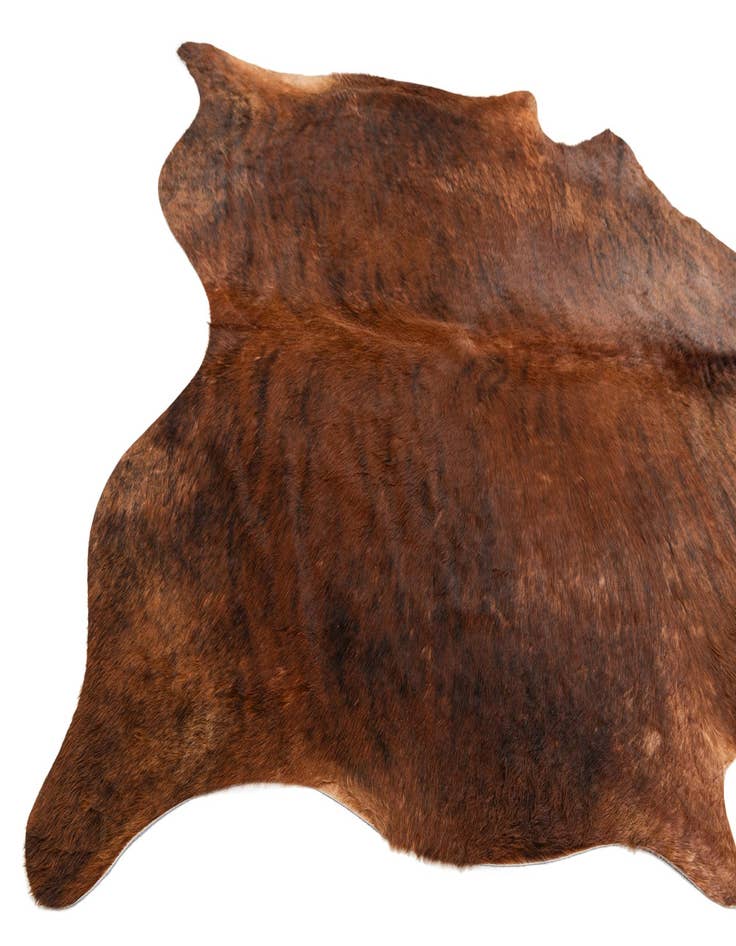 Detail image of  5' 11 x 6' 9 Cowhide Leather Rug