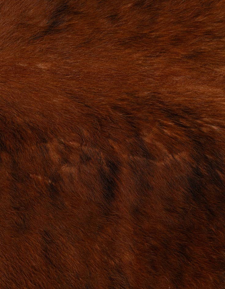Detail image of  5' 11 x 6' 9 Cowhide Leather Rug