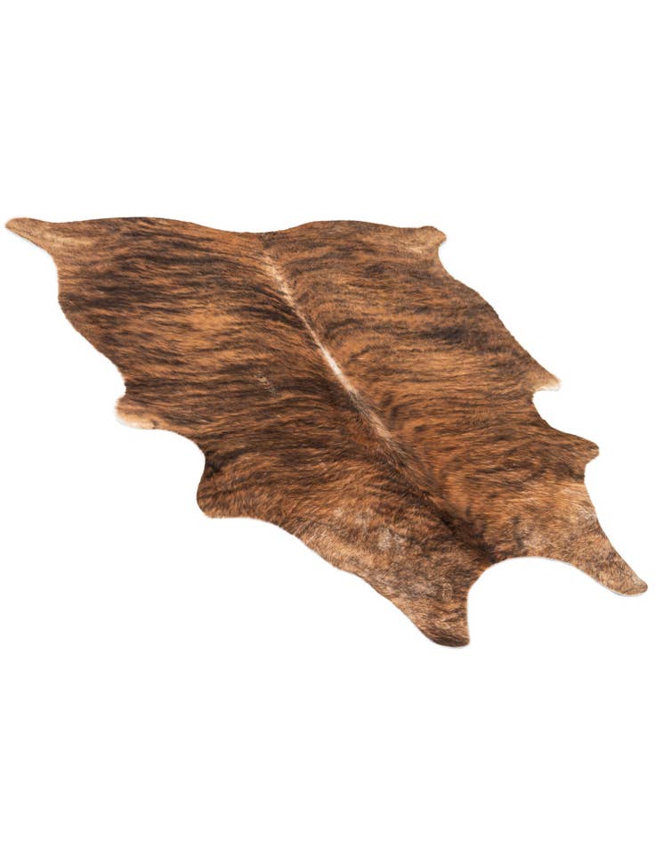 Detail image of  5' 3 x 6' 2 Cowhide Leather Rug