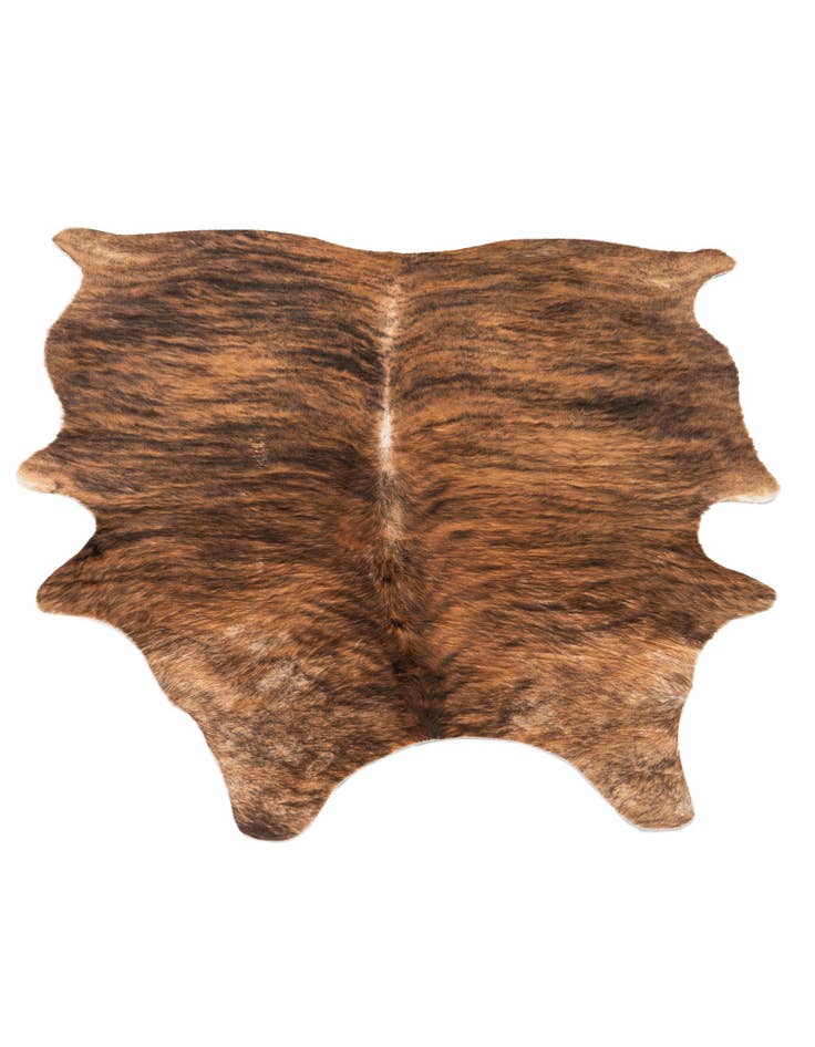 Detail image of  5' 3 x 6' 2 Cowhide Leather Rug