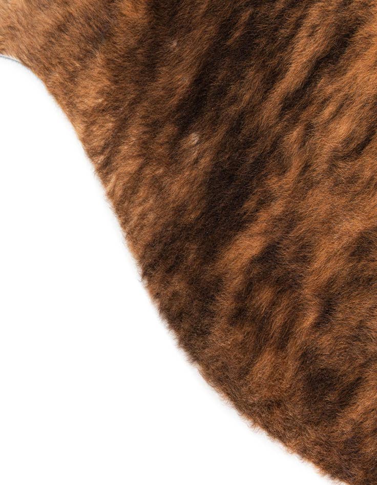 Detail image of  5' 3 x 6' 2 Cowhide Leather Rug