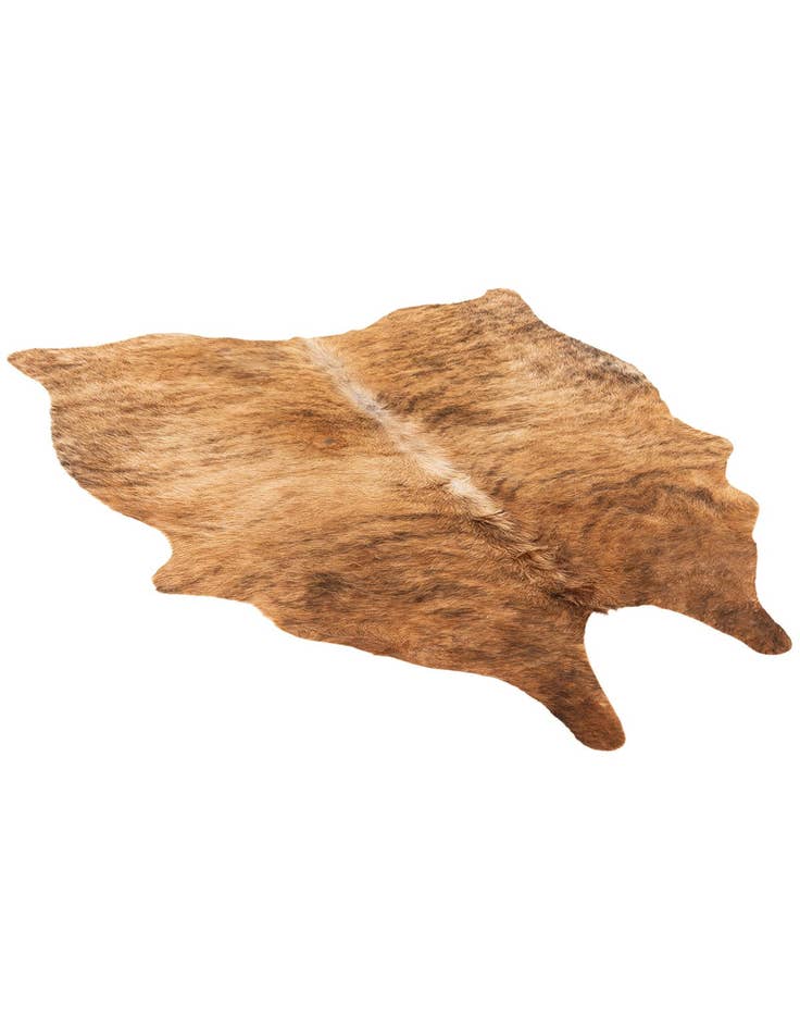 Detail image of  4' 8 x 5' 4 Cowhide Leather Rug