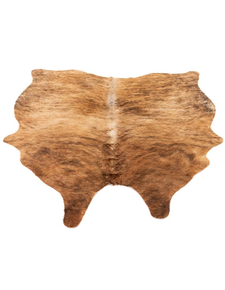 Detail image of  4' 8 x 5' 4 Cowhide Leather Rug