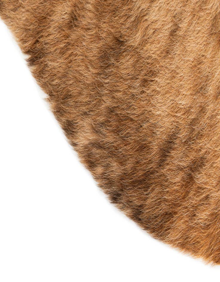 Detail image of  4' 8 x 5' 4 Cowhide Leather Rug