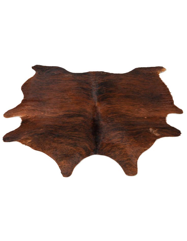 Detail image of  4' 9 x 5' 2 Cowhide Leather Rug