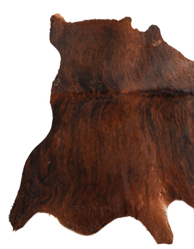 Detail image of  4' 9 x 5' 2 Cowhide Leather Rug