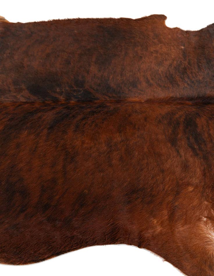 Detail image of  4' 9 x 5' 2 Cowhide Leather Rug