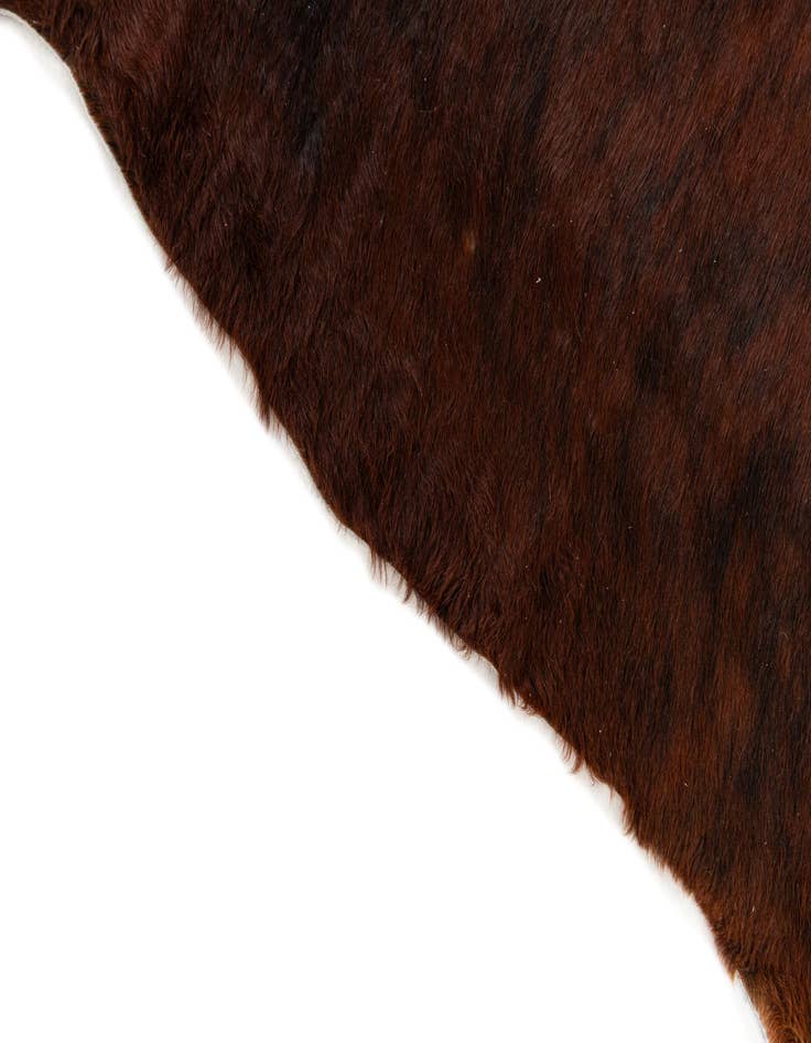 Detail image of  4' 9 x 5' 2 Cowhide Leather Rug