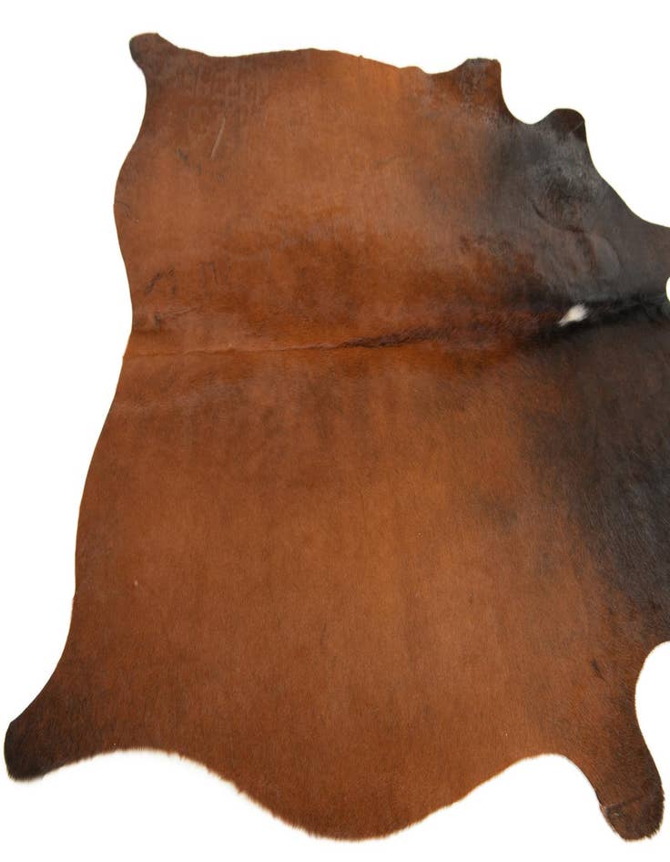 Detail image of  4' 4 x 5' 1 Cowhide Leather Rug
