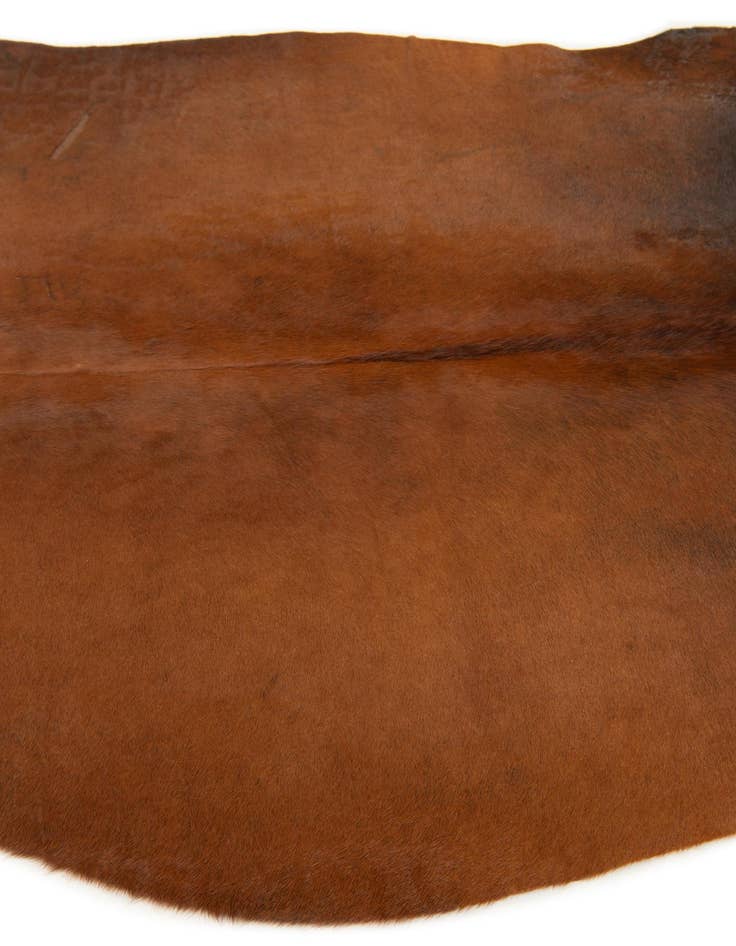 Detail image of  4' 4 x 5' 1 Cowhide Leather Rug