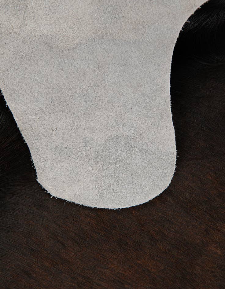 Detail image of  4' 4 x 5' 1 Cowhide Leather Rug