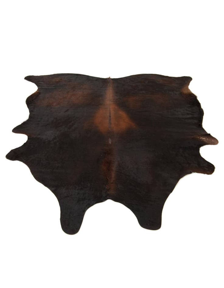 Detail image of  6' 6 x 7' 4 Cowhide Leather Rug