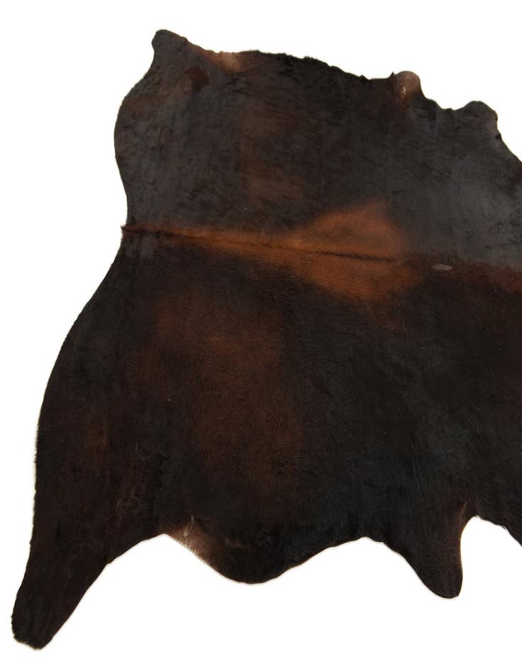Detail image of  6' 6 x 7' 4 Cowhide Leather Rug