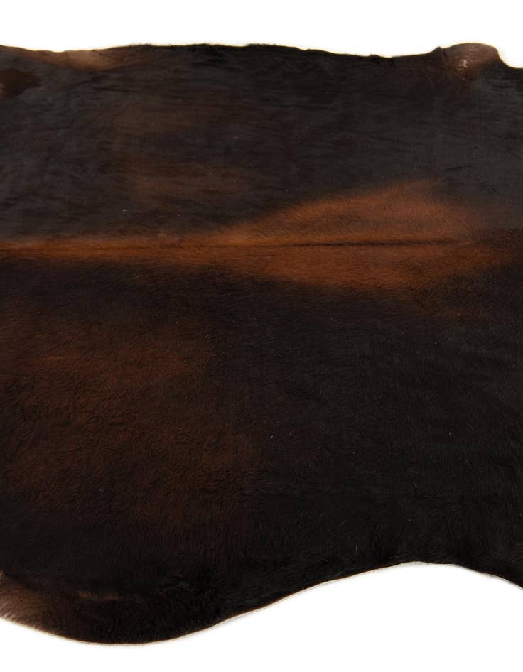 Detail image of  6' 6 x 7' 4 Cowhide Leather Rug