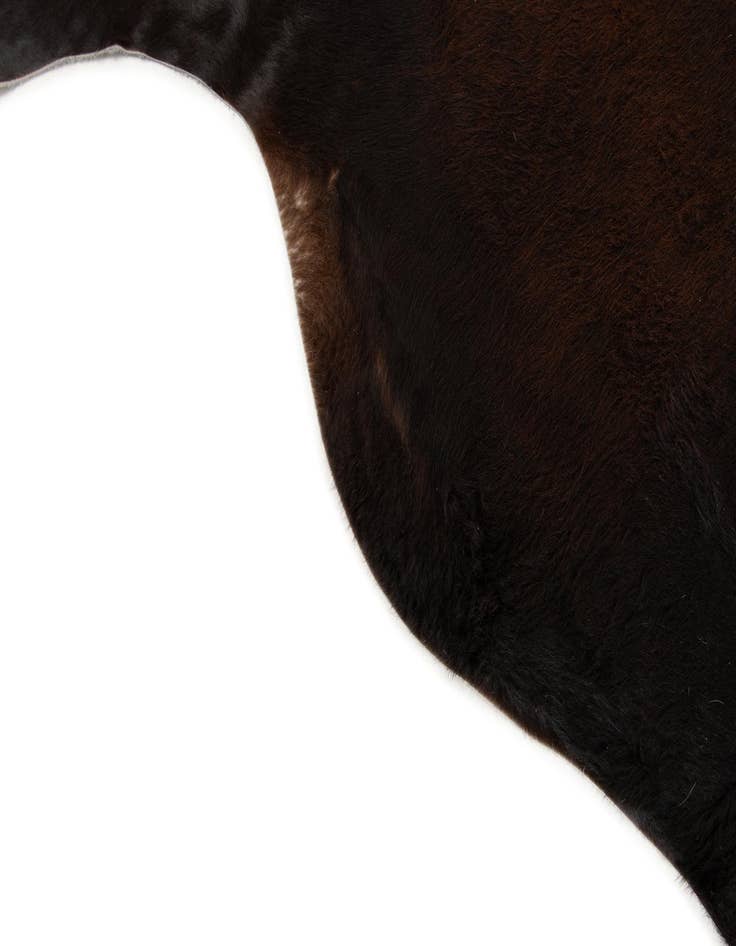 Detail image of  6' 6 x 7' 4 Cowhide Leather Rug