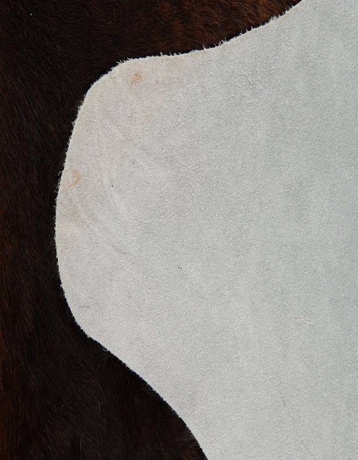 Detail image of  6' 6 x 7' 4 Cowhide Leather Rug