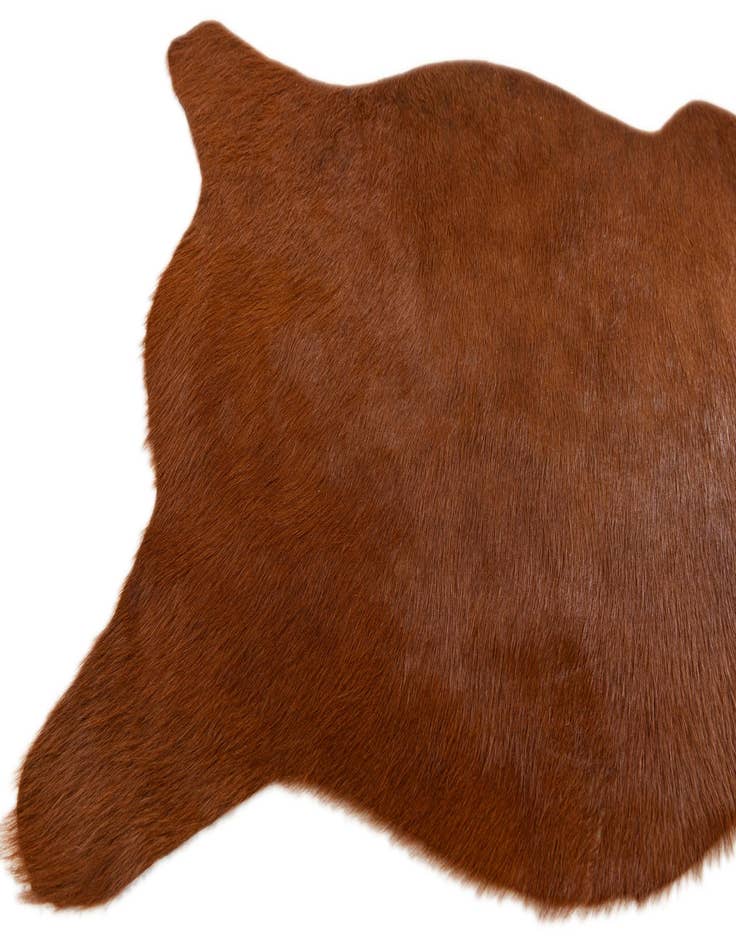 Detail image of  2' 2 x 2' 11 Cowhide Leather Rug