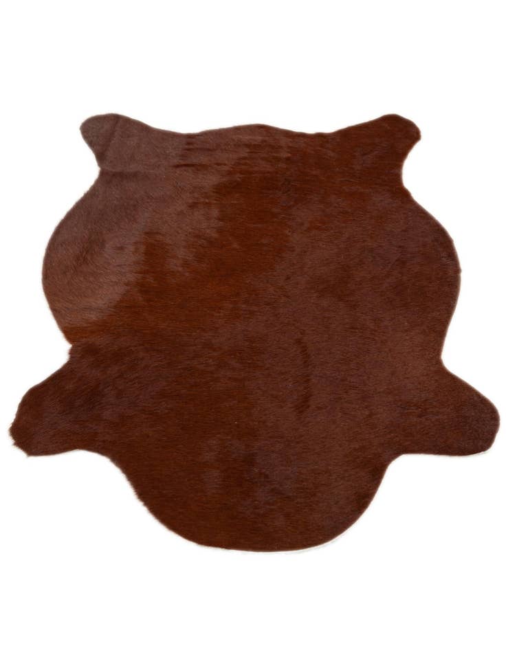 Detail image of  2' 2 x 2' 11 Cowhide Leather Rug