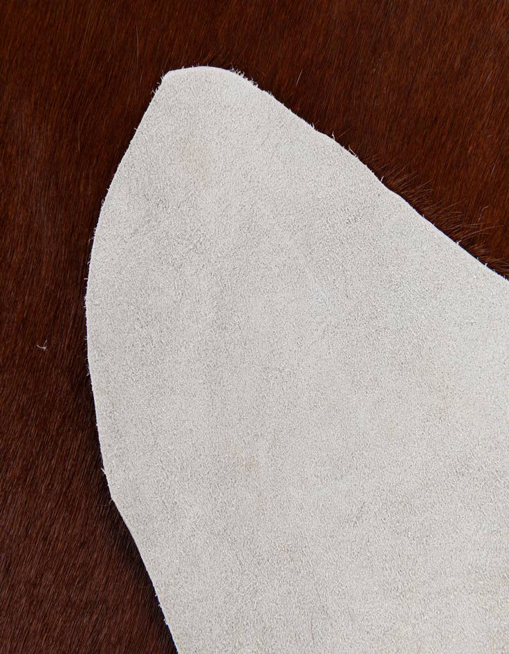 Detail image of  2' 2 x 2' 11 Cowhide Leather Rug