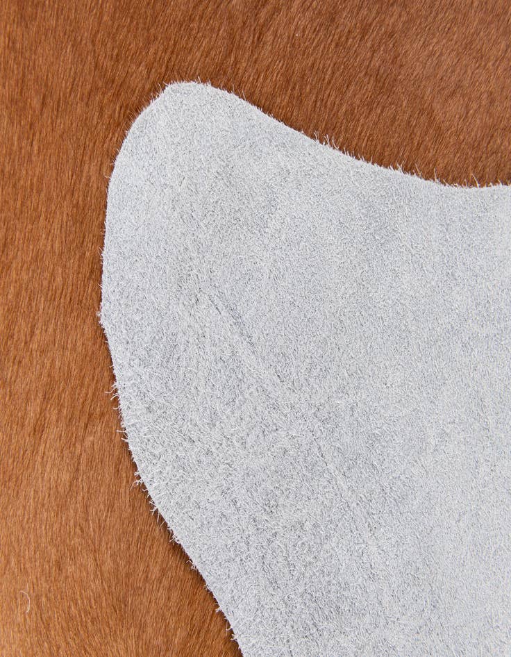 Detail image of  2' 2 x 2' 11 Cowhide Leather Rug