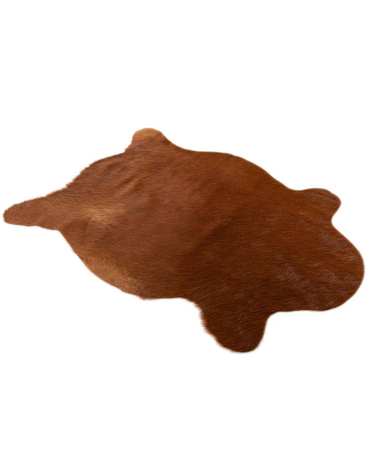 Detail image of  2' 2 x 2' 11 Cowhide Leather Rug