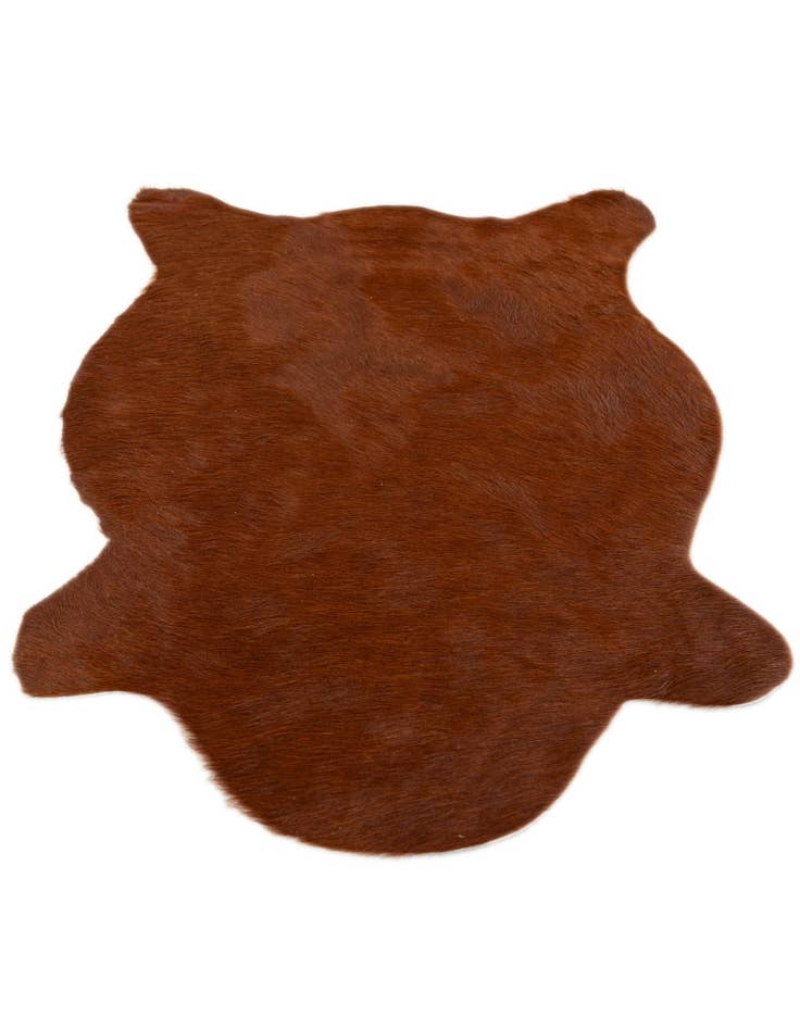 Detail image of  2' 2 x 2' 11 Cowhide Leather Rug