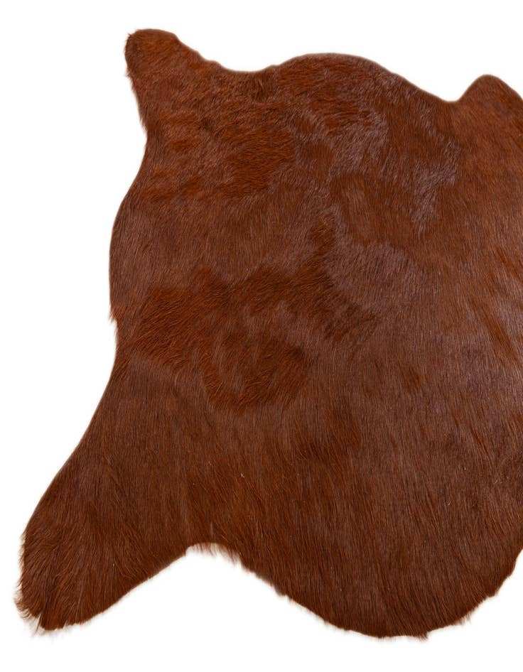 Detail image of  2' 2 x 2' 11 Cowhide Leather Rug