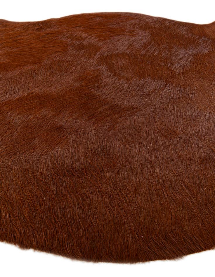 Detail image of  2' 2 x 2' 11 Cowhide Leather Rug