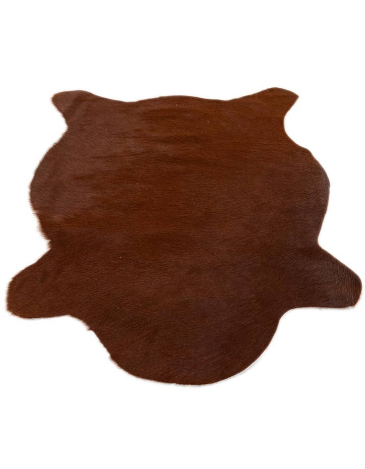 Detail image of  2' 2 x 2' 11 Cowhide Leather Rug