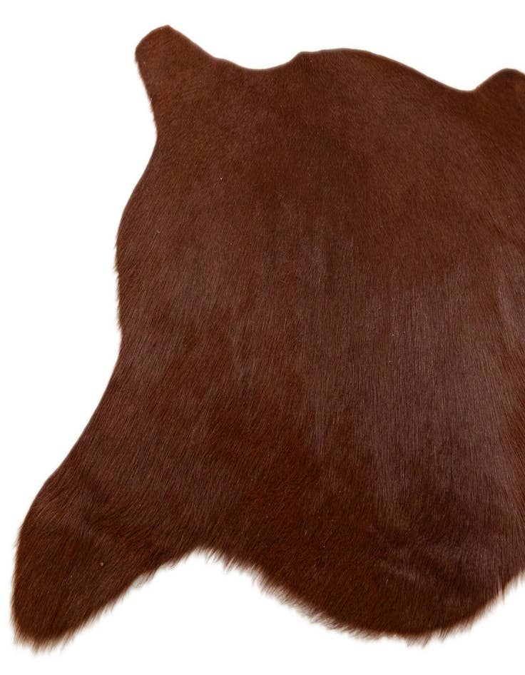 Detail image of  2' 2 x 2' 11 Cowhide Leather Rug