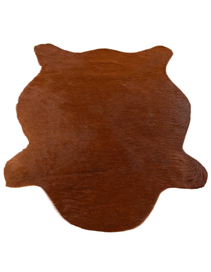 Detail image of  2' 2 x 2' 11 Cowhide Leather Rug