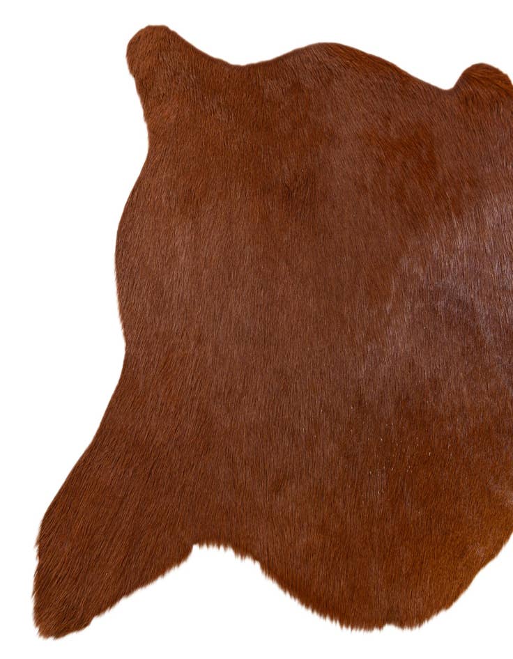 Detail image of  2' 2 x 2' 11 Cowhide Leather Rug