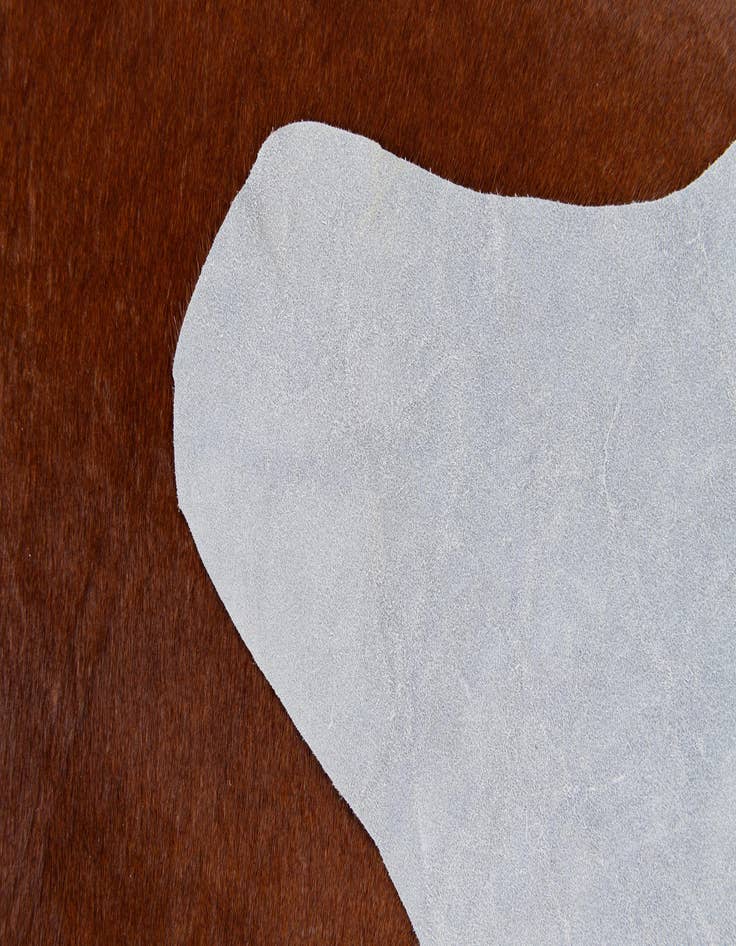 Detail image of  2' 2 x 2' 11 Cowhide Leather Rug