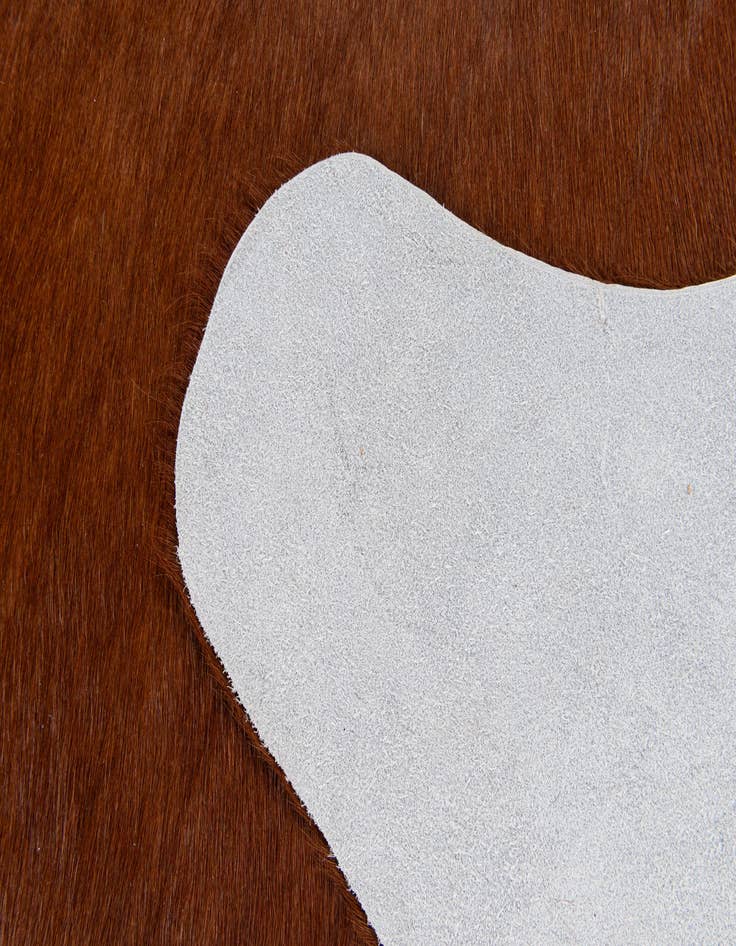 Detail image of  2' 2 x 2' 11 Cowhide Leather Rug