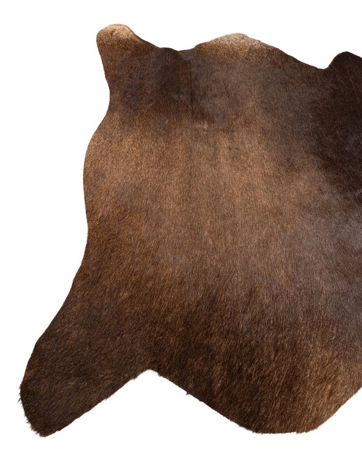 Detail image of  2' 2 x 2' 11 Cowhide Leather Rug
