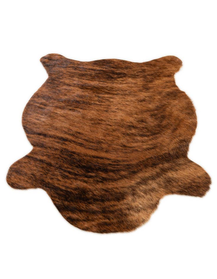 Detail image of  2' 2 x 2' 11 Cowhide Leather Rug