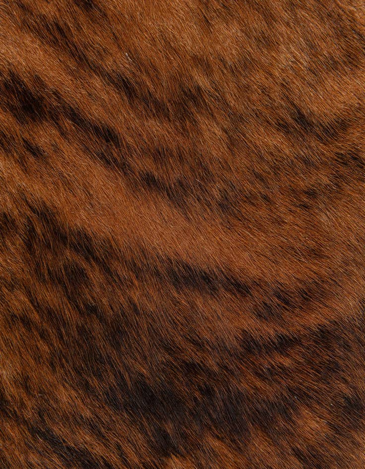 Detail image of  2' 2 x 2' 11 Cowhide Leather Rug