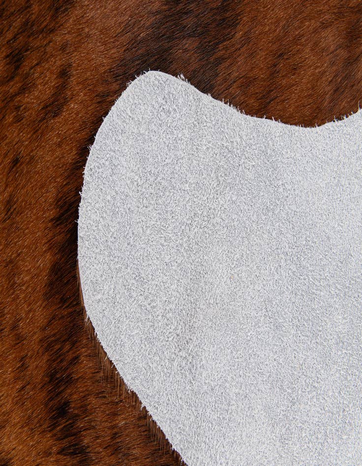 Detail image of  2' 2 x 2' 11 Cowhide Leather Rug