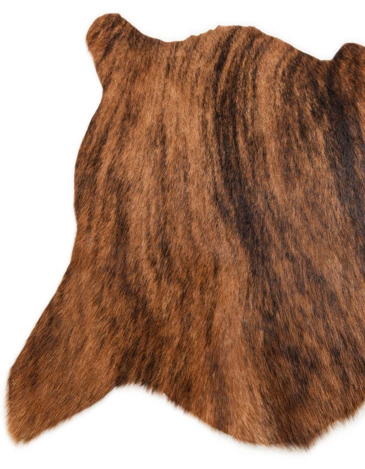 Detail image of  2' 2 x 2' 11 Cowhide Leather Rug