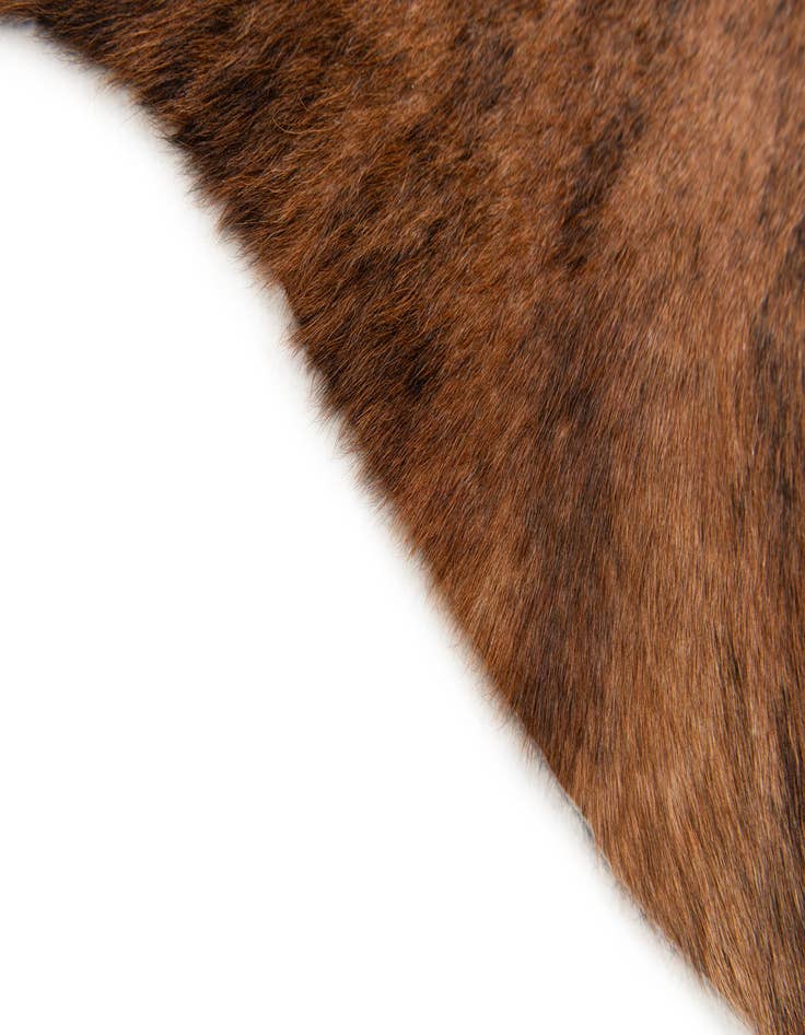 Detail image of  2' 2 x 2' 11 Cowhide Leather Rug