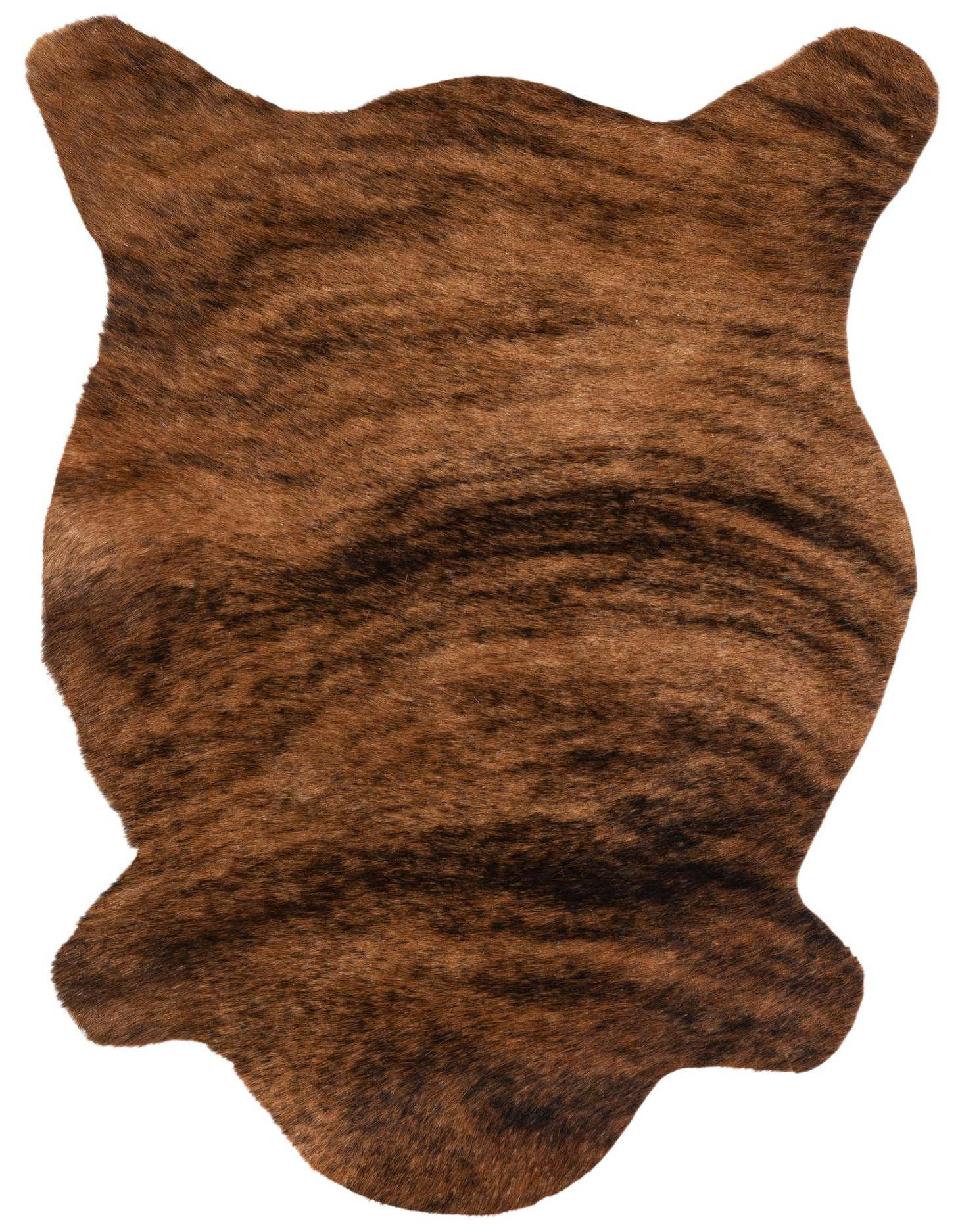 Primary image  2' 2 x 2' 11 Cowhide Leather Rug