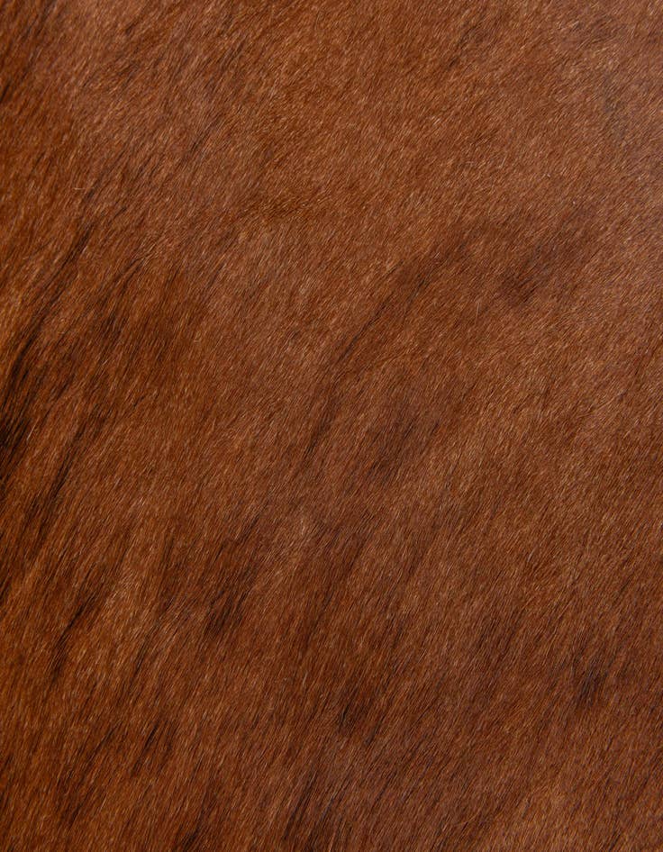 Detail image of  2' 2 x 2' 11 Cowhide Leather Rug
