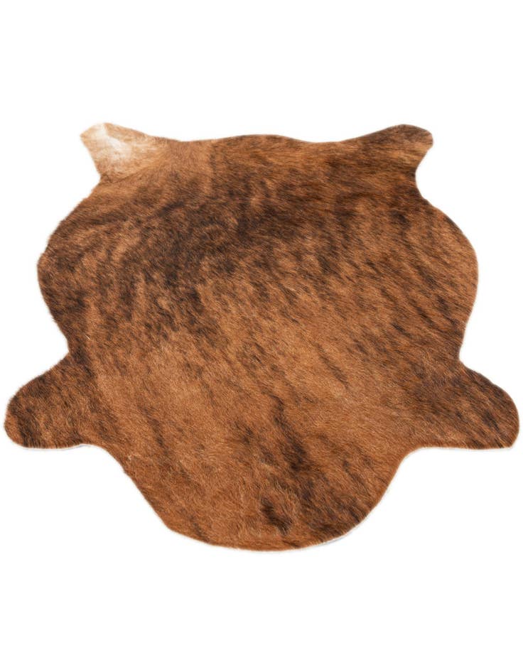 Detail image of  2' 2 x 2' 11 Cowhide Leather Rug