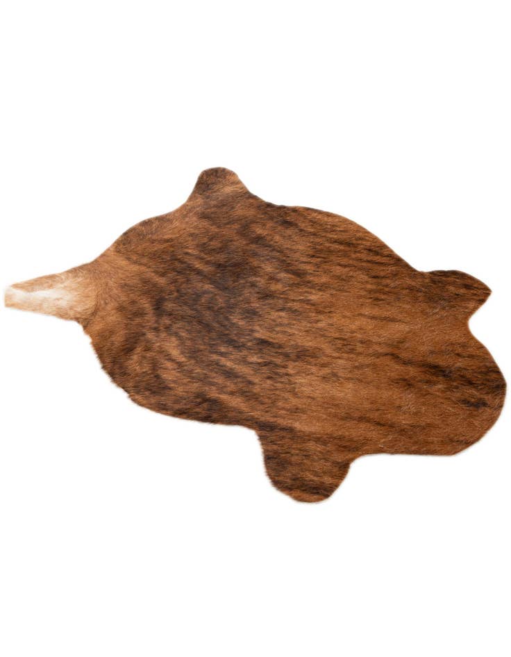 Detail image of  2' 2 x 2' 11 Cowhide Leather Rug